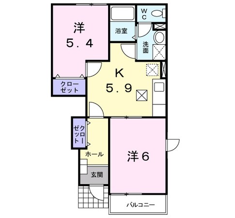 アメニティ横須賀の物件間取画像